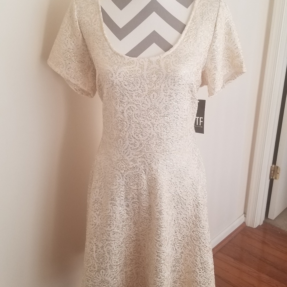 Gold Dress, New With Tags, Fashion to Figure 2X